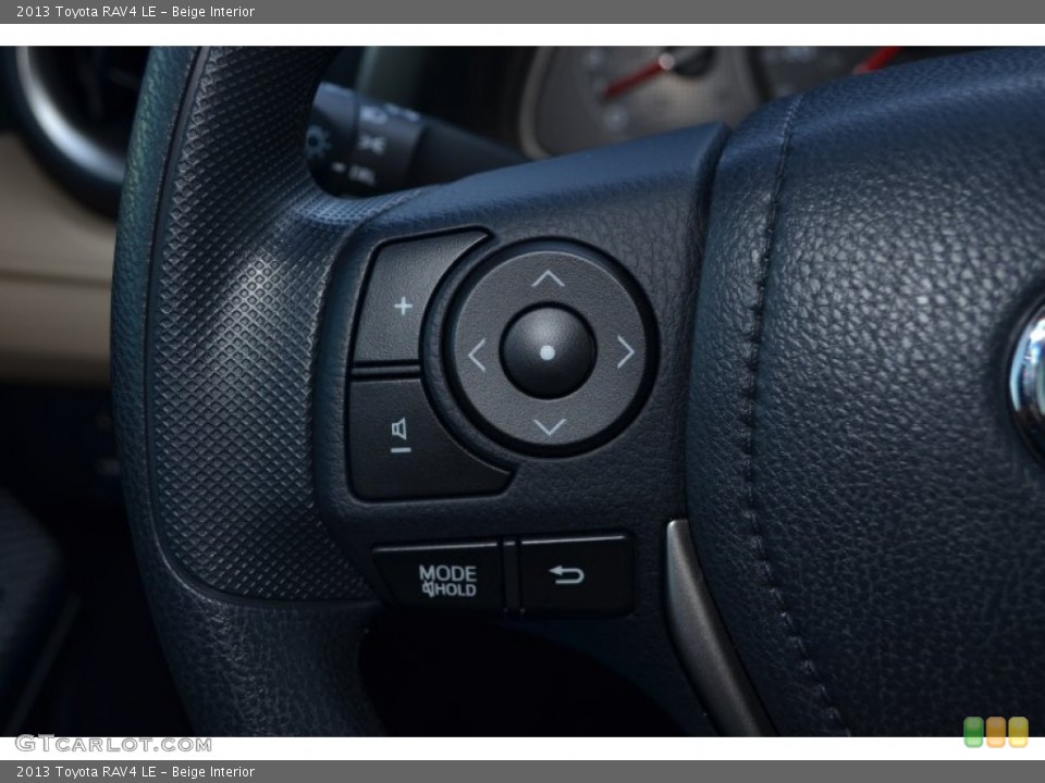 Beige Interior Controls for the 2013 Toyota RAV4 LE #77387841