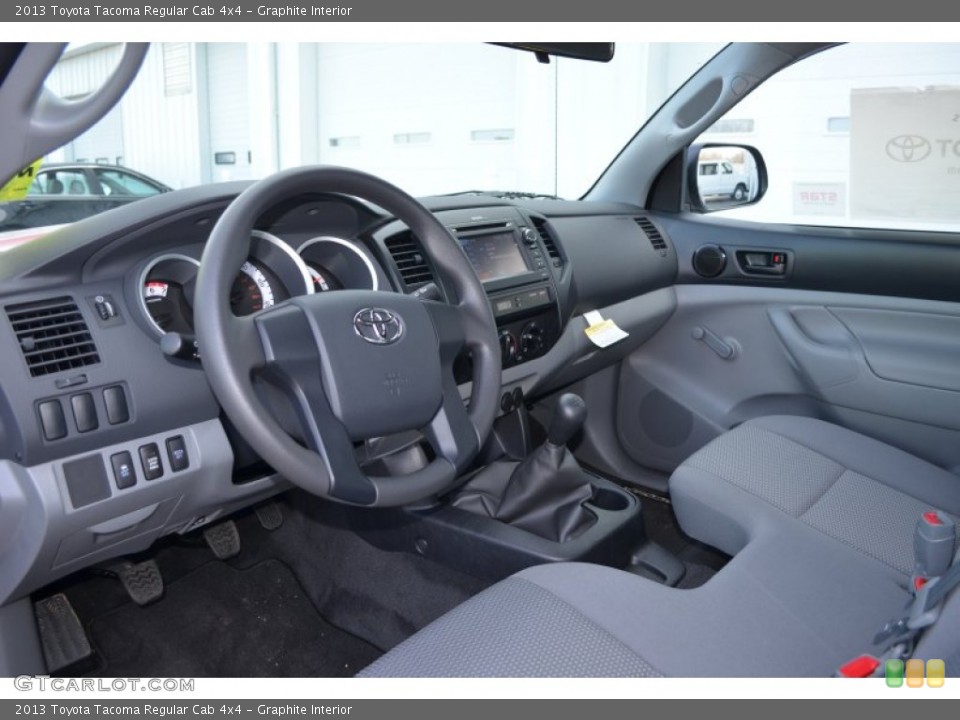 Graphite Interior Prime Interior for the 2013 Toyota Tacoma Regular Cab 4x4 #77388210
