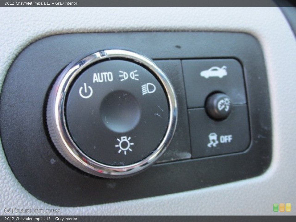 Gray Interior Controls for the 2012 Chevrolet Impala LS #77388375