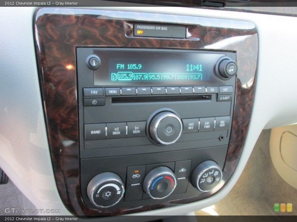 Gray Interior Controls for the 2012 Chevrolet Impala LS #77388390