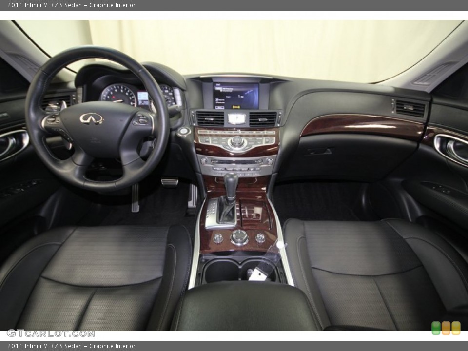 Graphite Interior Dashboard for the 2011 Infiniti M 37 S Sedan #77388870
