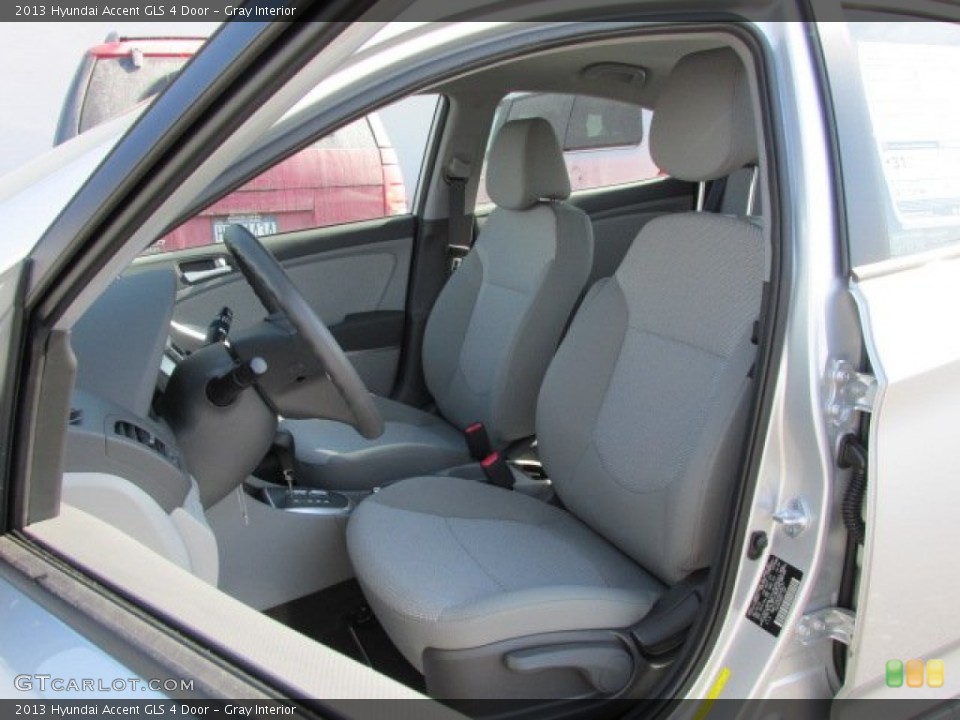 Gray Interior Front Seat for the 2013 Hyundai Accent GLS 4 Door #77389114