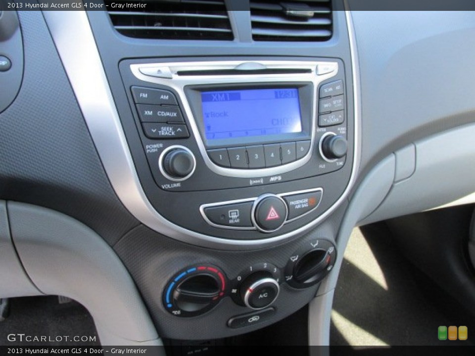 Gray Interior Controls for the 2013 Hyundai Accent GLS 4 Door #77389128