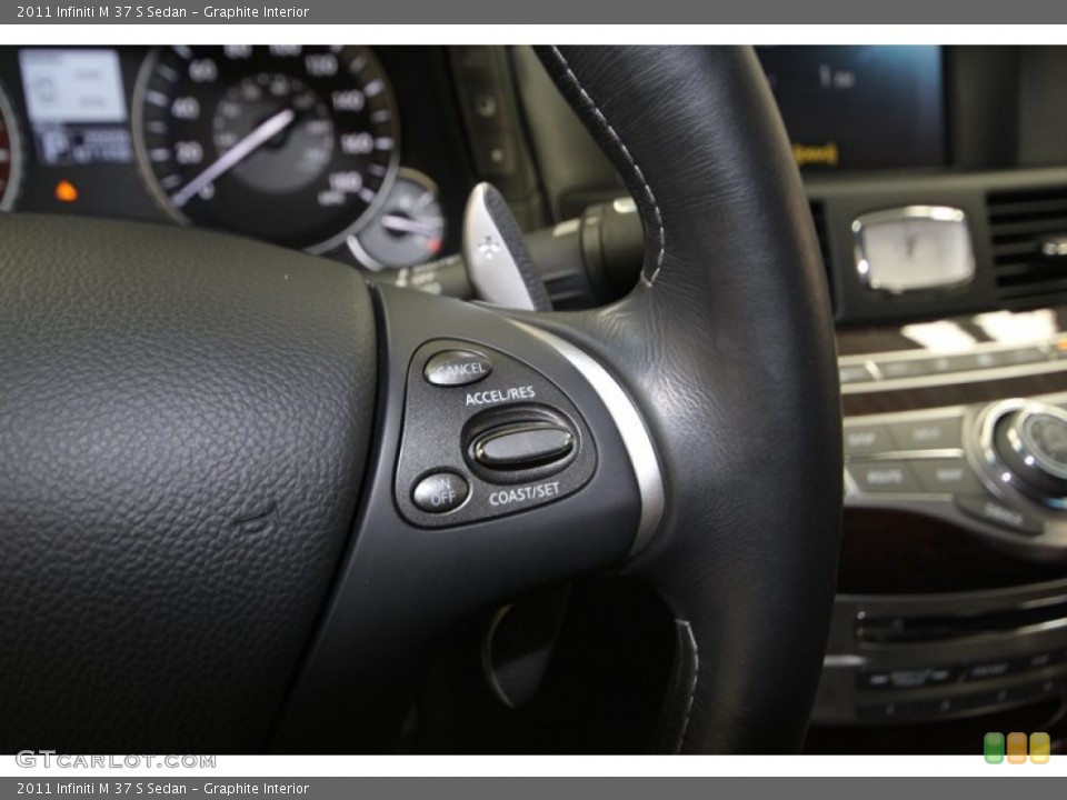 Graphite Interior Controls for the 2011 Infiniti M 37 S Sedan #77389326