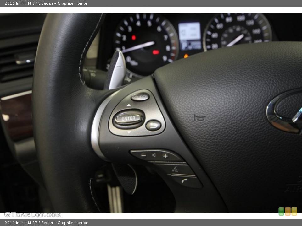 Graphite Interior Controls for the 2011 Infiniti M 37 S Sedan #77389343