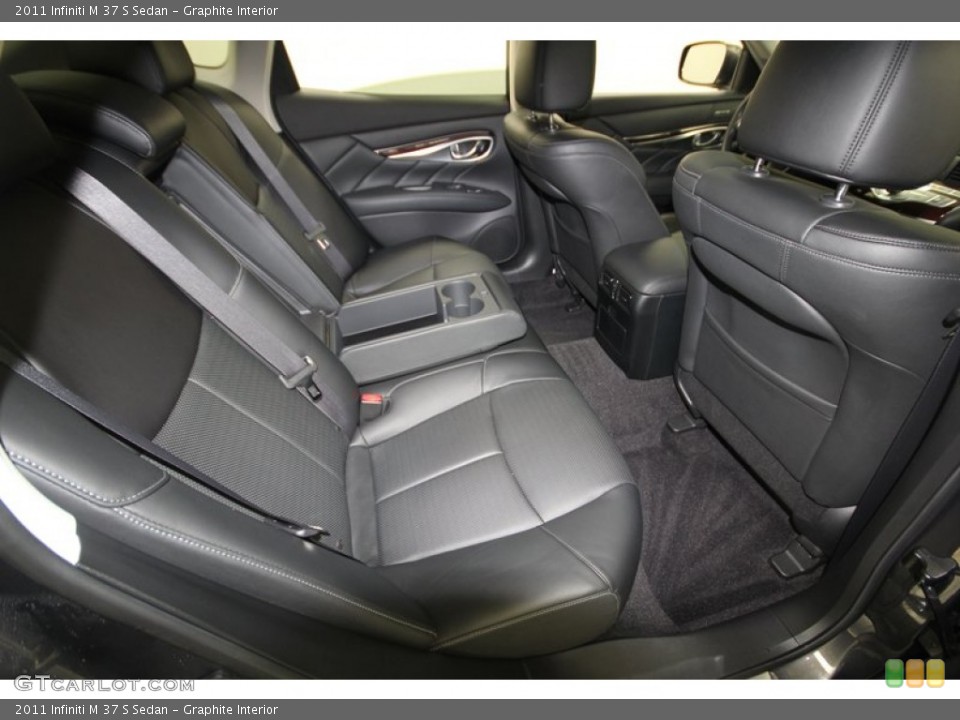 Graphite Interior Rear Seat for the 2011 Infiniti M 37 S Sedan #77389506