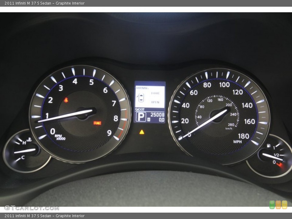 Graphite Interior Gauges for the 2011 Infiniti M 37 S Sedan #77389720