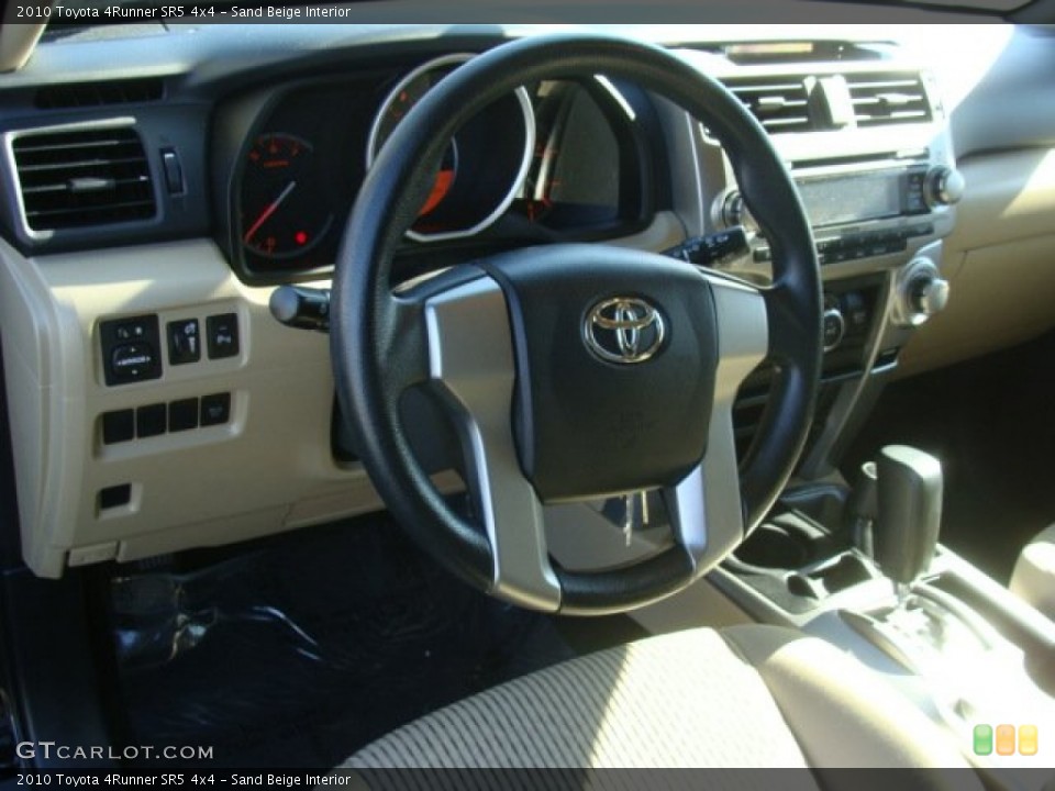 Sand Beige Interior Dashboard for the 2010 Toyota 4Runner SR5 4x4 #77390759