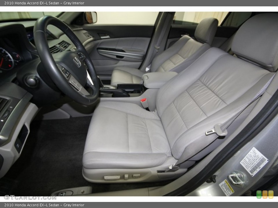 Gray Interior Prime Interior for the 2010 Honda Accord EX-L Sedan #77390845