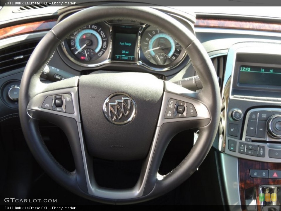 Ebony Interior Steering Wheel for the 2011 Buick LaCrosse CXL #77391069