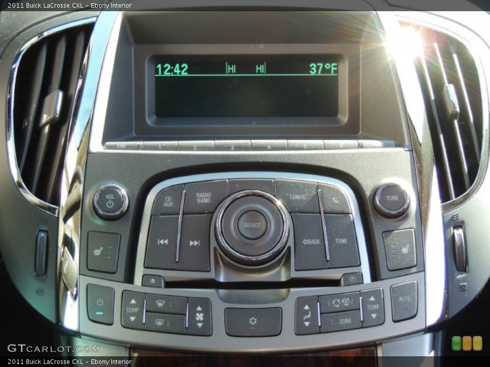 Ebony Interior Controls for the 2011 Buick LaCrosse CXL #77391145