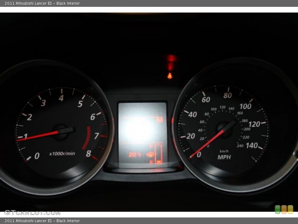 Black Interior Gauges for the 2011 Mitsubishi Lancer ES #77391448