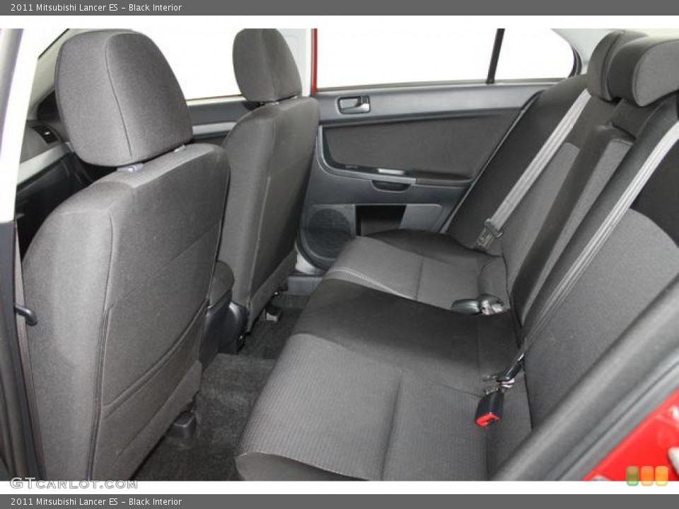 Black Interior Rear Seat for the 2011 Mitsubishi Lancer ES #77391549