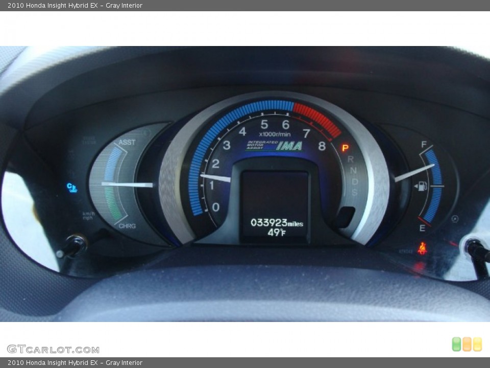 Gray Interior Gauges for the 2010 Honda Insight Hybrid EX #77391945