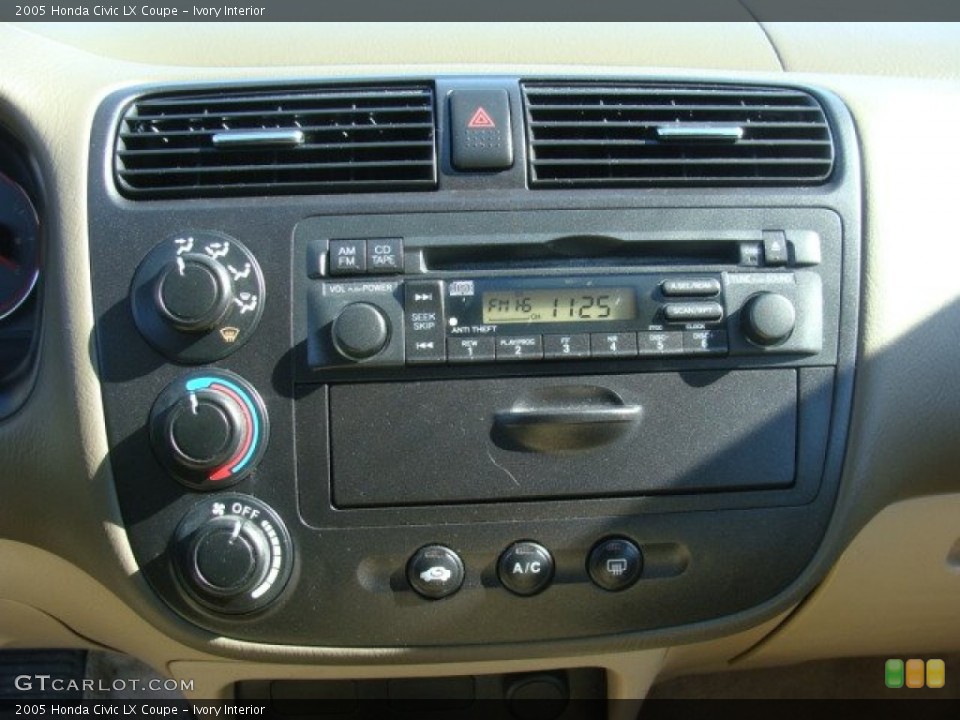 Ivory Interior Controls for the 2005 Honda Civic LX Coupe #77392146
