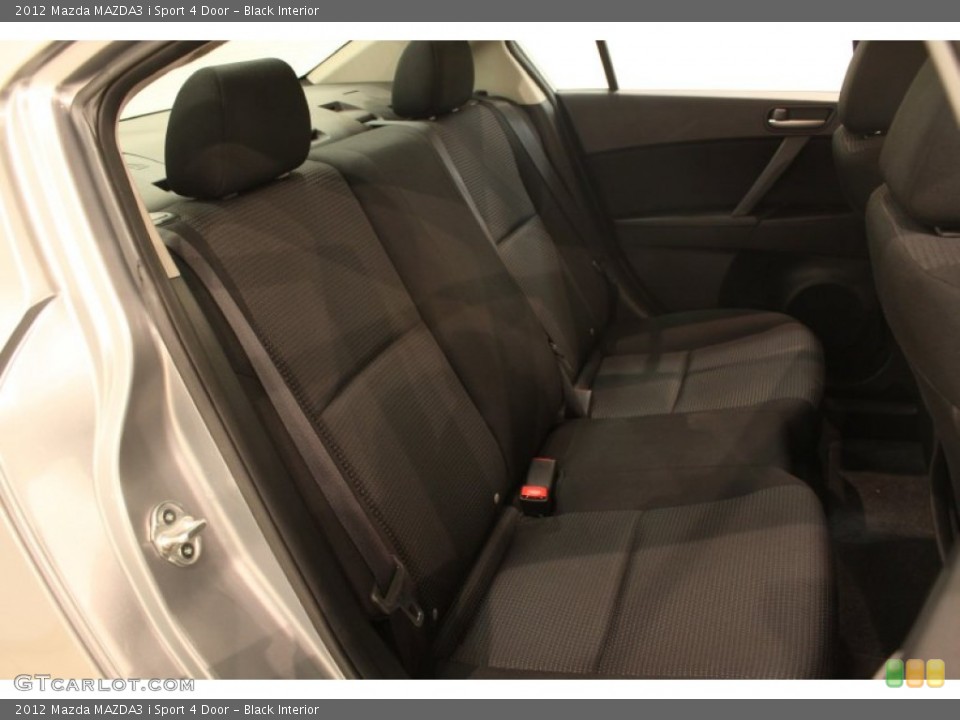 Black Interior Rear Seat for the 2012 Mazda MAZDA3 i Sport 4 Door #77392521