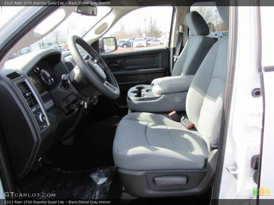 Black/Diesel Gray Interior Photo for the 2013 Ram 1500 Express Quad Cab #77393267