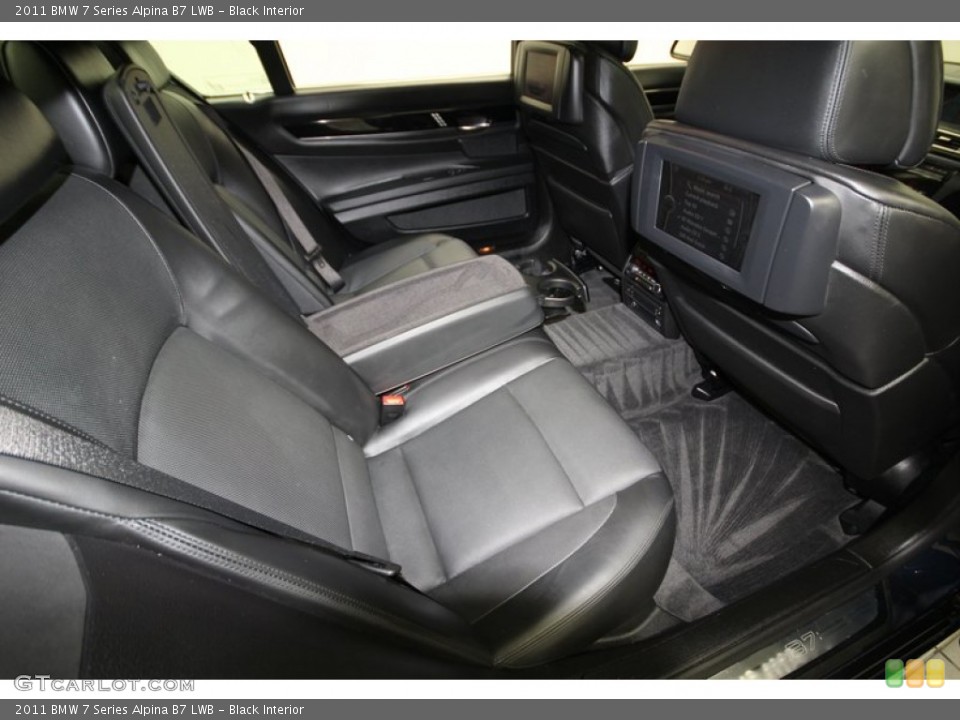 Black Interior Rear Seat for the 2011 BMW 7 Series Alpina B7 LWB #77395458