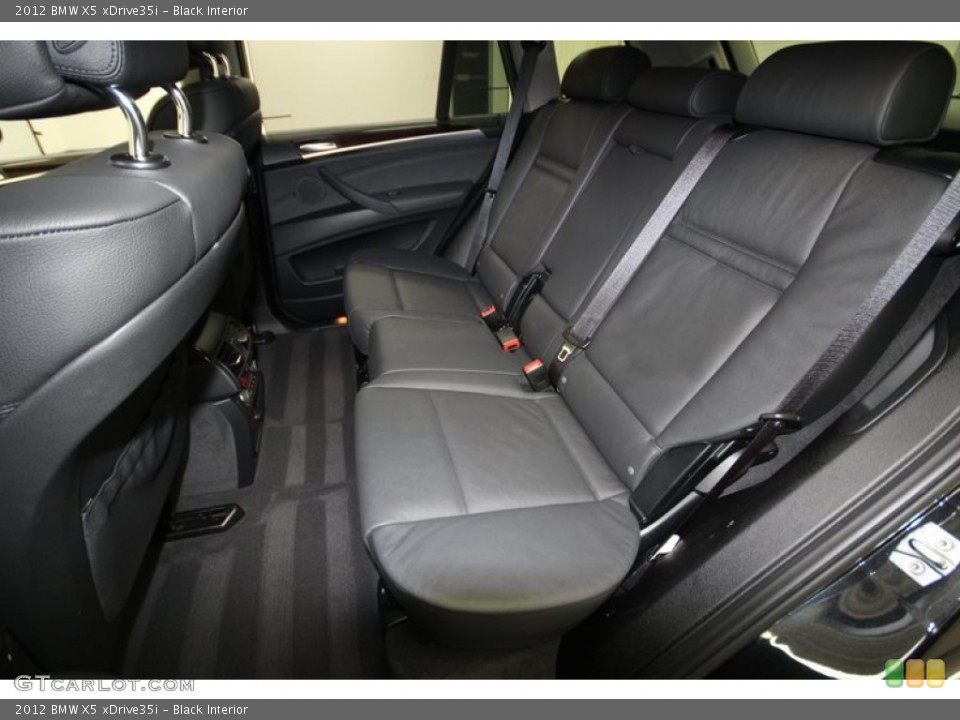 Black Interior Rear Seat for the 2012 BMW X5 xDrive35i #77396917