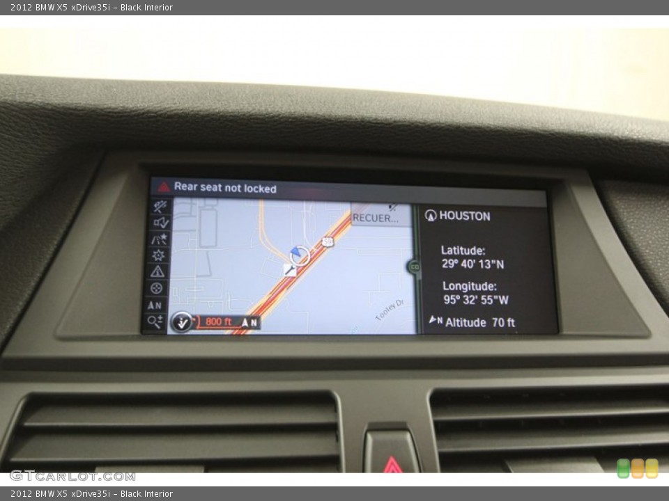 Black Interior Navigation for the 2012 BMW X5 xDrive35i #77396955