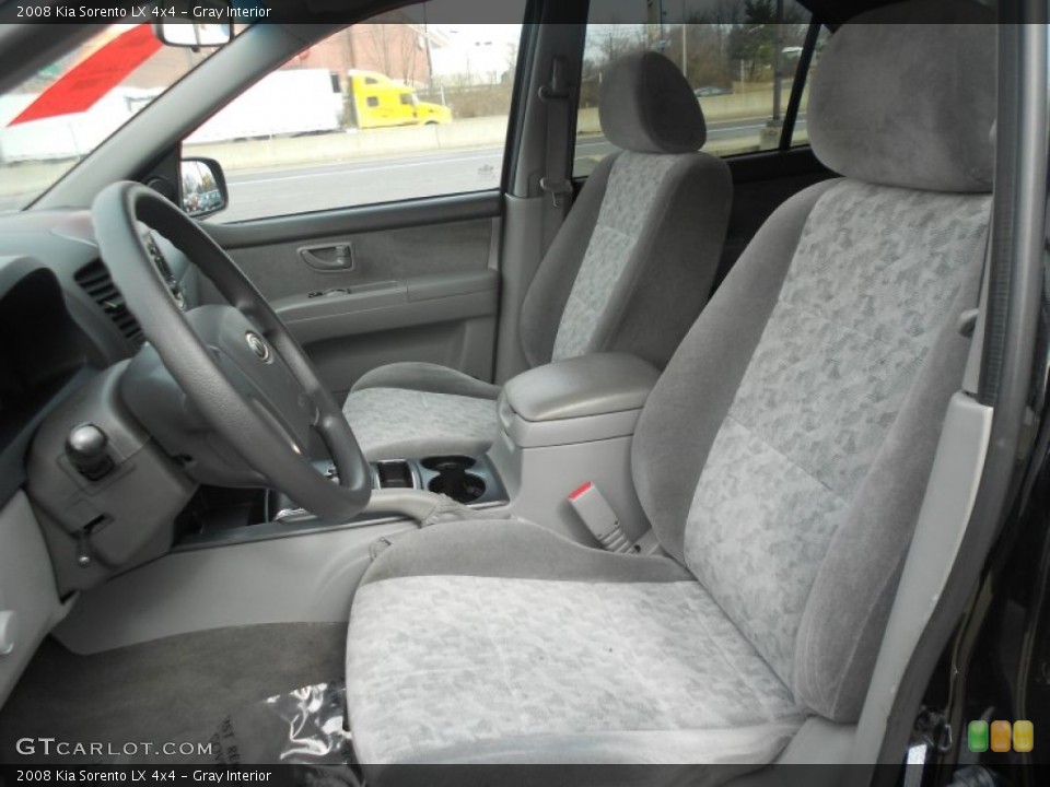 Gray Interior Front Seat for the 2008 Kia Sorento LX 4x4 #77399687