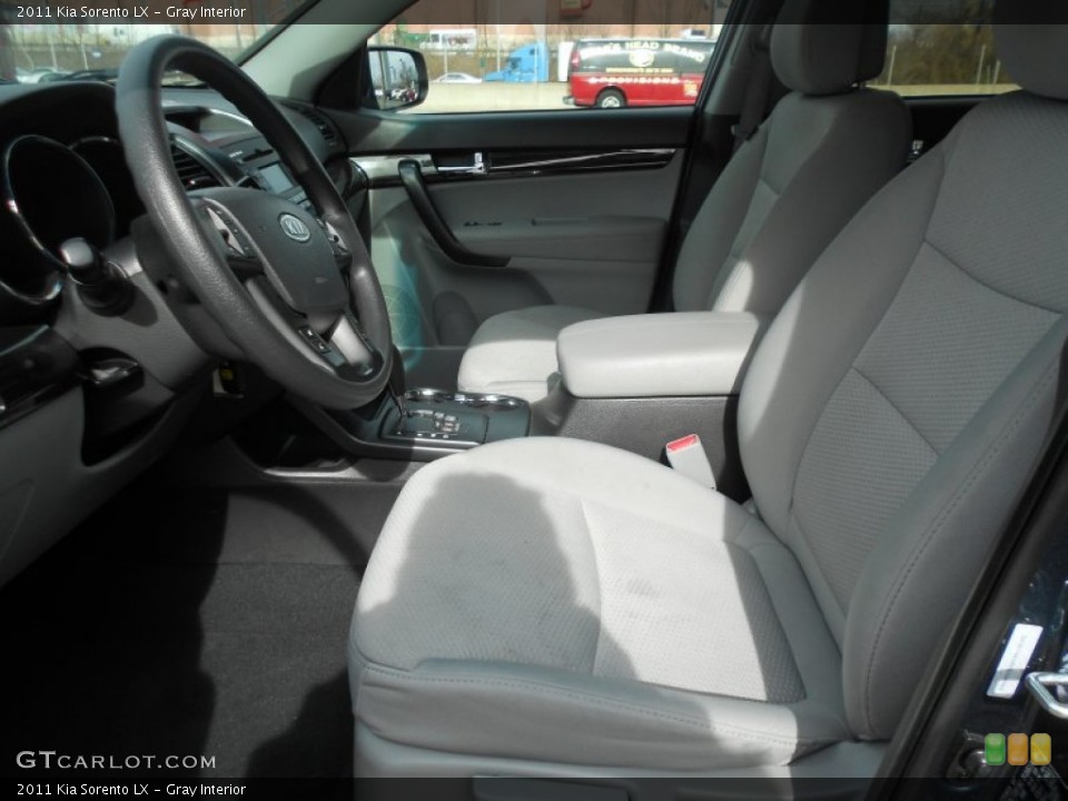 Gray Interior Front Seat for the 2011 Kia Sorento LX #77400131