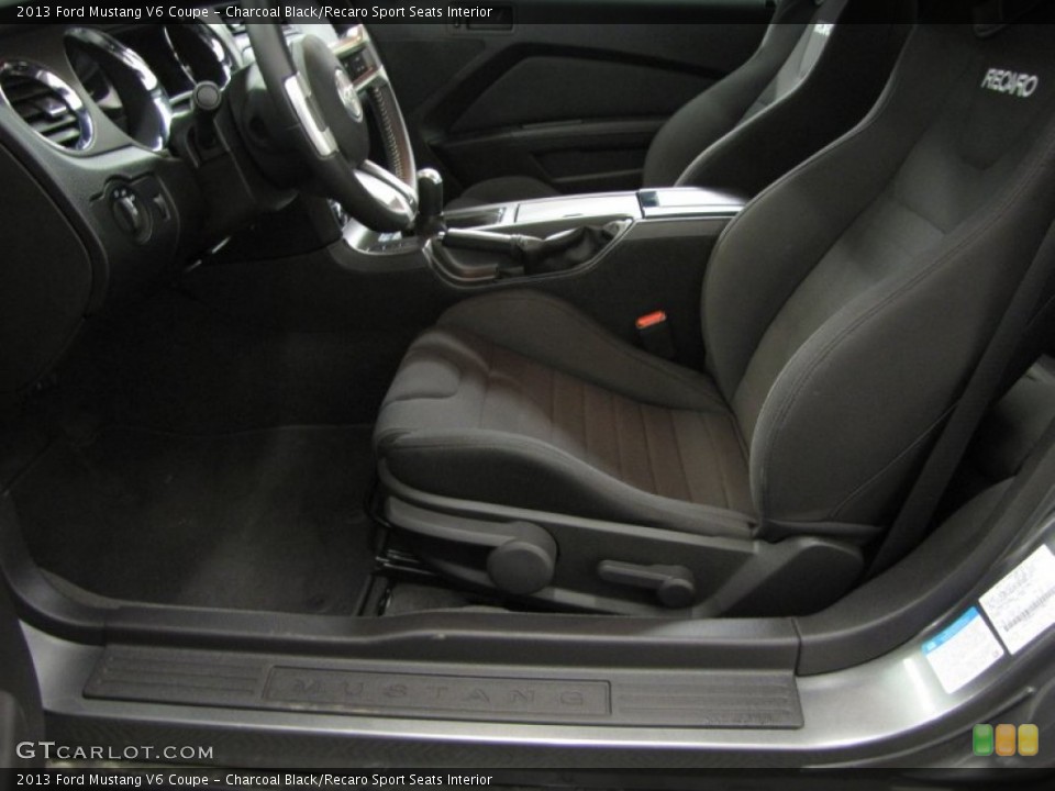 Charcoal Black/Recaro Sport Seats Interior Photo for the 2013 Ford Mustang V6 Coupe #77400160
