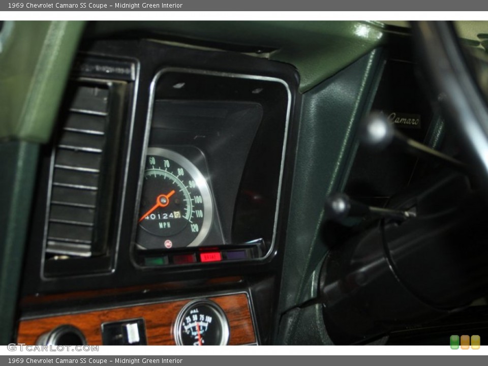 Midnight Green Interior Gauges for the 1969 Chevrolet Camaro SS Coupe #77400870