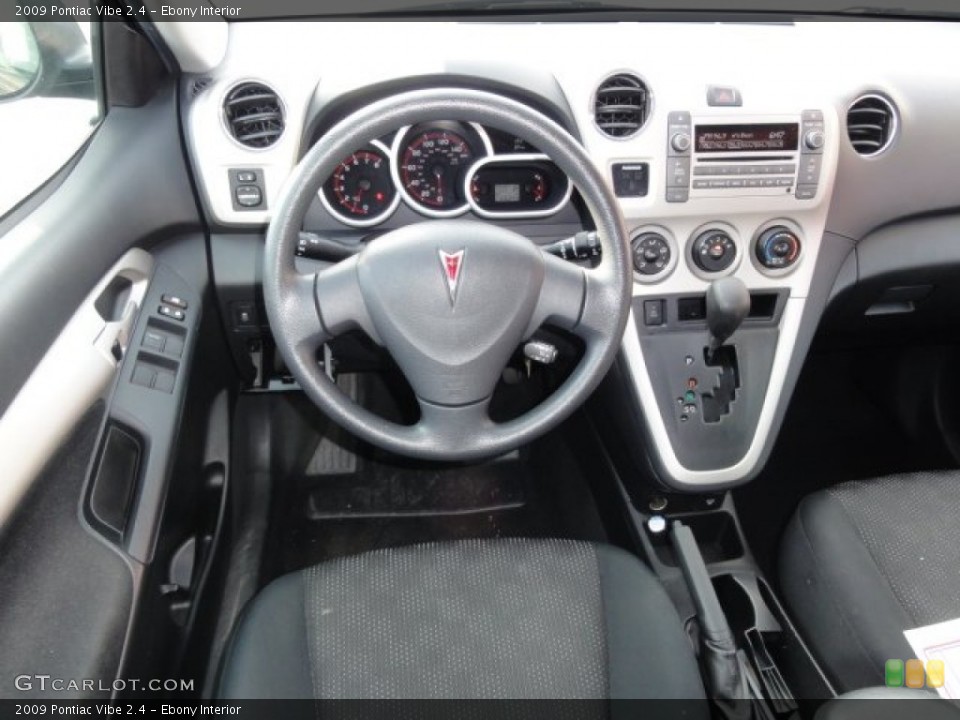 Ebony Interior Dashboard for the 2009 Pontiac Vibe 2.4 #77400885