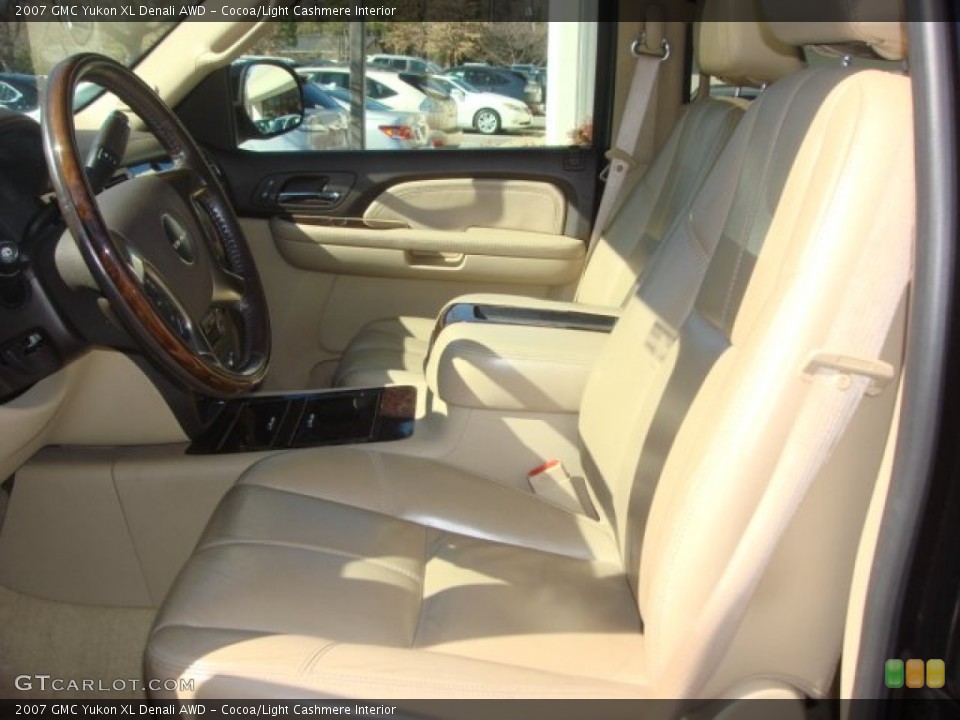 Cocoa/Light Cashmere Interior Front Seat for the 2007 GMC Yukon XL Denali AWD #77400915