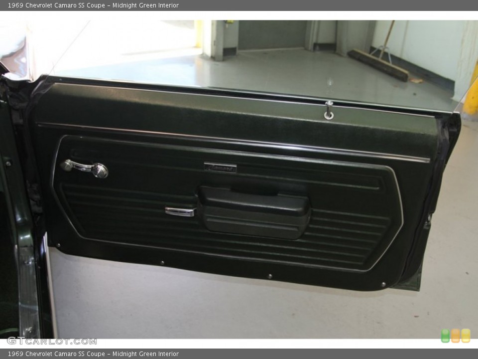 Midnight Green Interior Door Panel for the 1969 Chevrolet Camaro SS Coupe #77400978