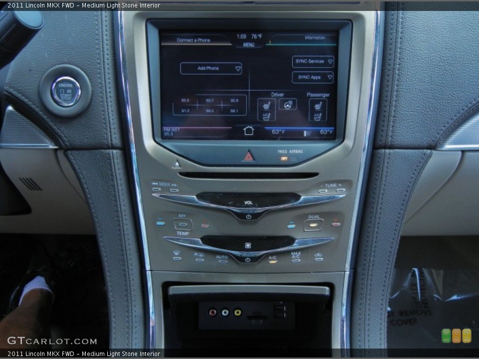 Medium Light Stone Interior Controls for the 2011 Lincoln MKX FWD #77401128