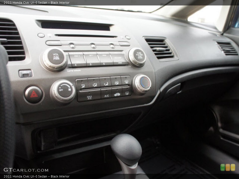 Black Interior Controls for the 2011 Honda Civic LX-S Sedan #77401212