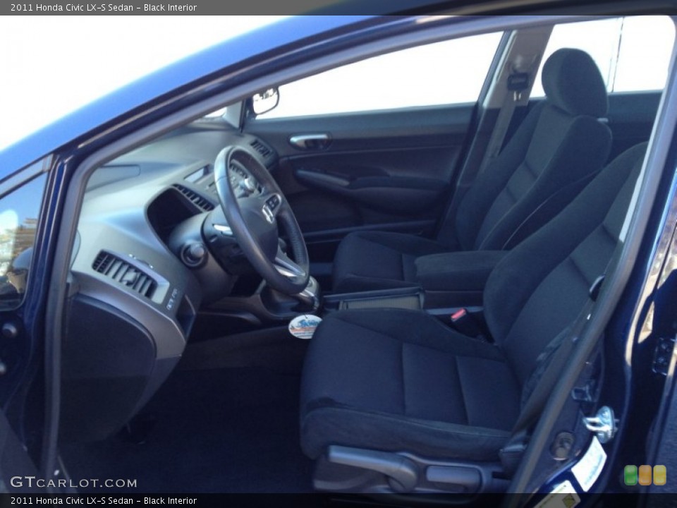 Black Interior Front Seat for the 2011 Honda Civic LX-S Sedan #77401637