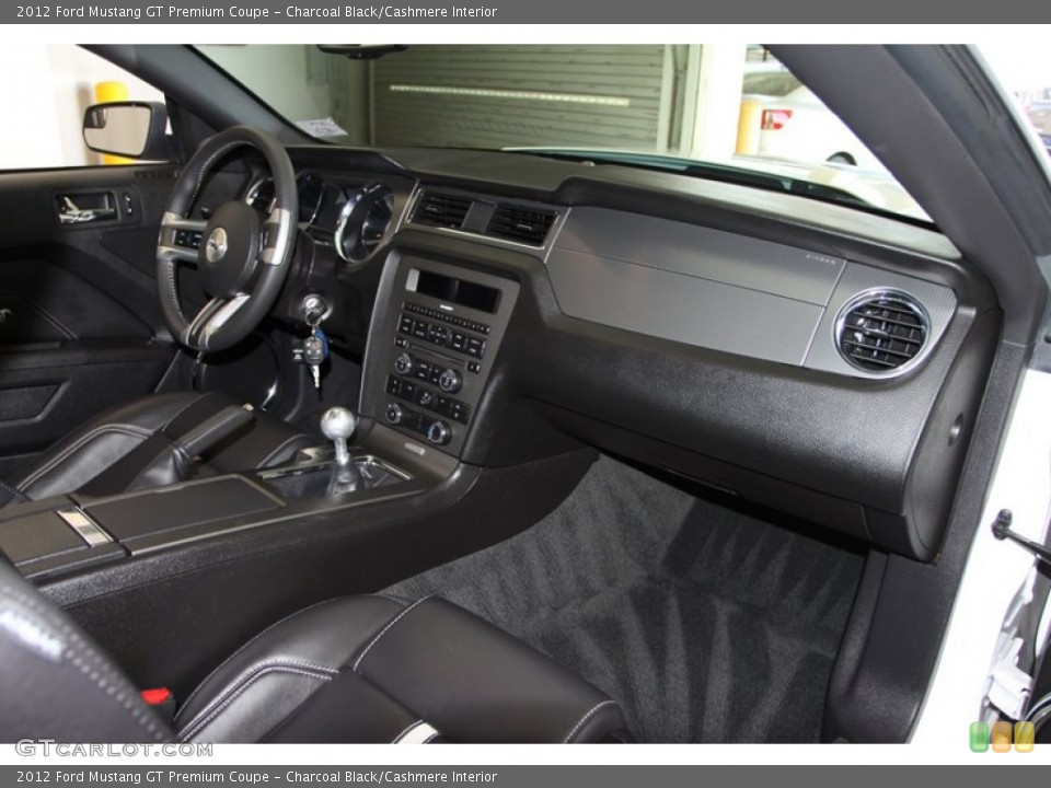 Charcoal Black/Cashmere Interior Dashboard for the 2012 Ford Mustang GT Premium Coupe #77401998