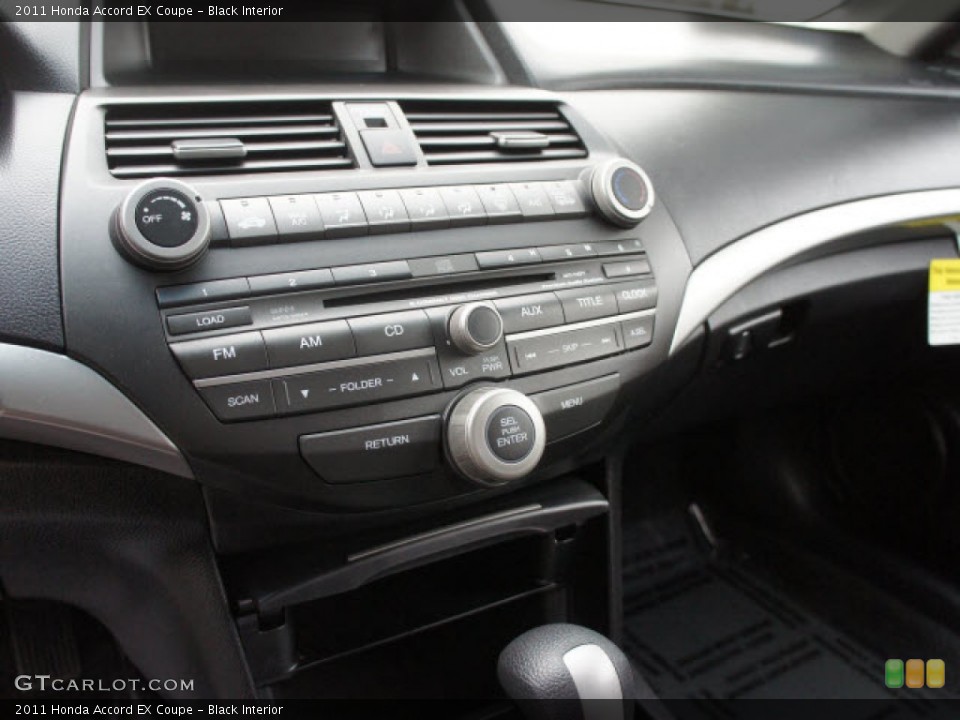 Black Interior Controls for the 2011 Honda Accord EX Coupe #77402348