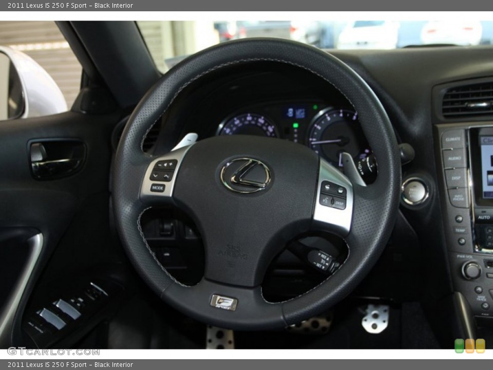 Black Interior Steering Wheel for the 2011 Lexus IS 250 F Sport #77402695