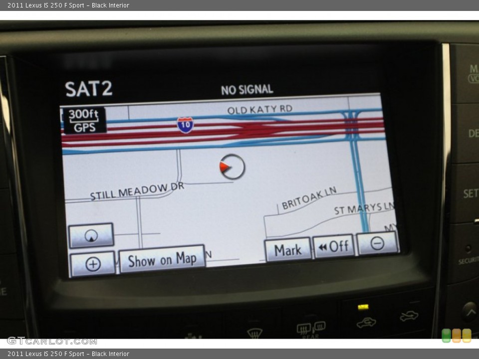 Black Interior Navigation for the 2011 Lexus IS 250 F Sport #77402829