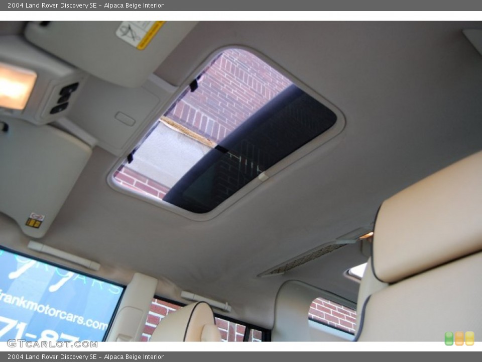 Alpaca Beige Interior Sunroof for the 2004 Land Rover Discovery SE #77402959