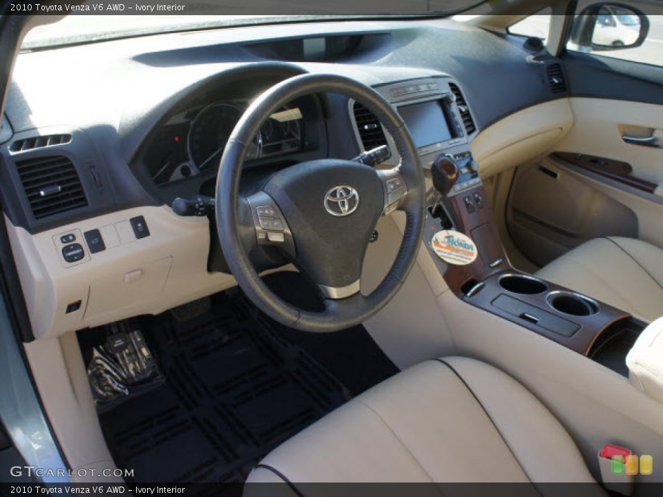 Ivory Interior Prime Interior for the 2010 Toyota Venza V6 AWD #77403074