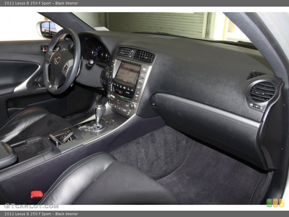 Black Interior Dashboard for the 2011 Lexus IS 250 F Sport #77403234