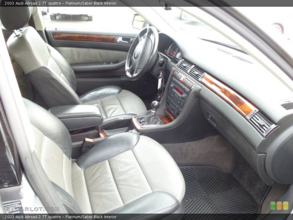 Platinum/Saber Black 2003 Audi Allroad Interiors