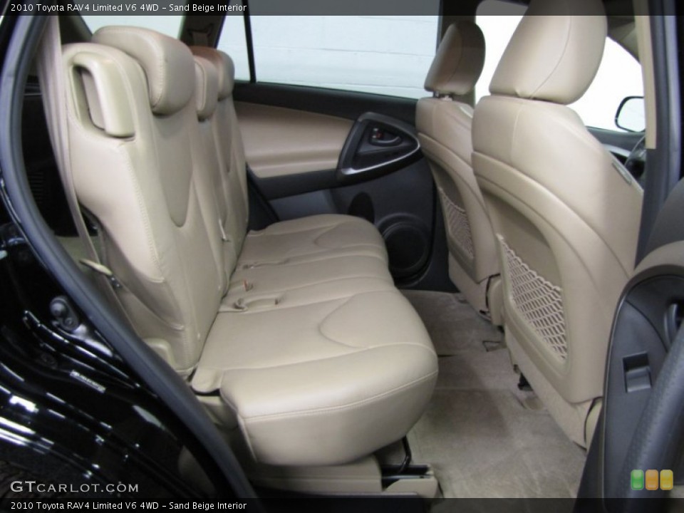 Sand Beige Interior Rear Seat for the 2010 Toyota RAV4 Limited V6 4WD #77403496