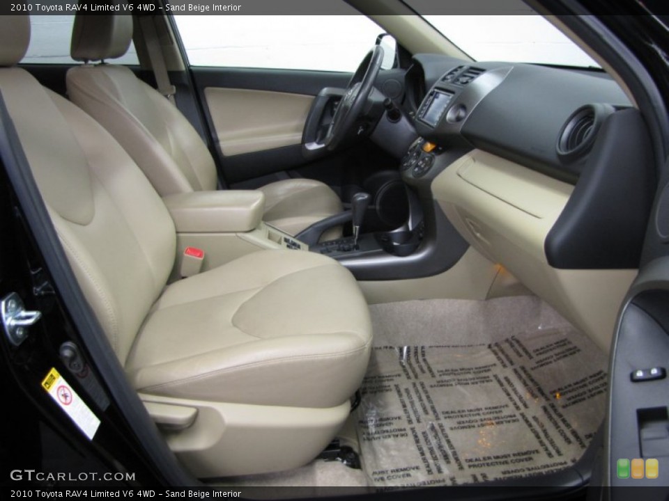 Sand Beige Interior Front Seat for the 2010 Toyota RAV4 Limited V6 4WD #77403523