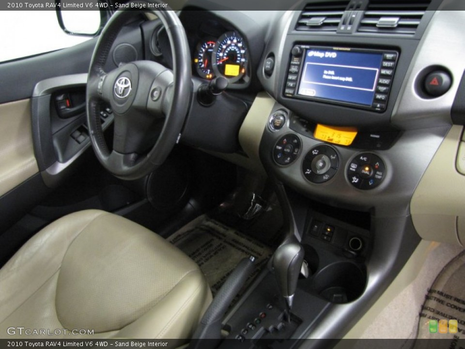 Sand Beige Interior Dashboard for the 2010 Toyota RAV4 Limited V6 4WD #77403810
