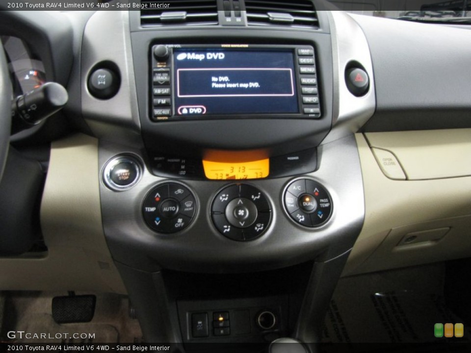 Sand Beige Interior Controls for the 2010 Toyota RAV4 Limited V6 4WD #77403830