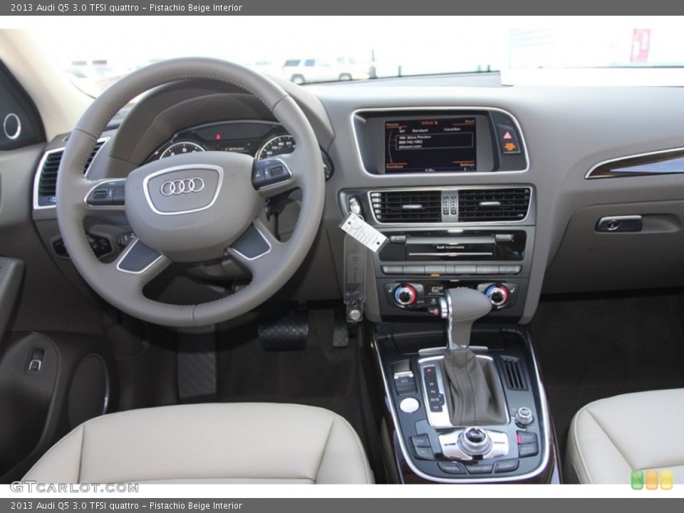 Pistachio Beige Interior Dashboard for the 2013 Audi Q5 3.0 TFSI quattro #77404641