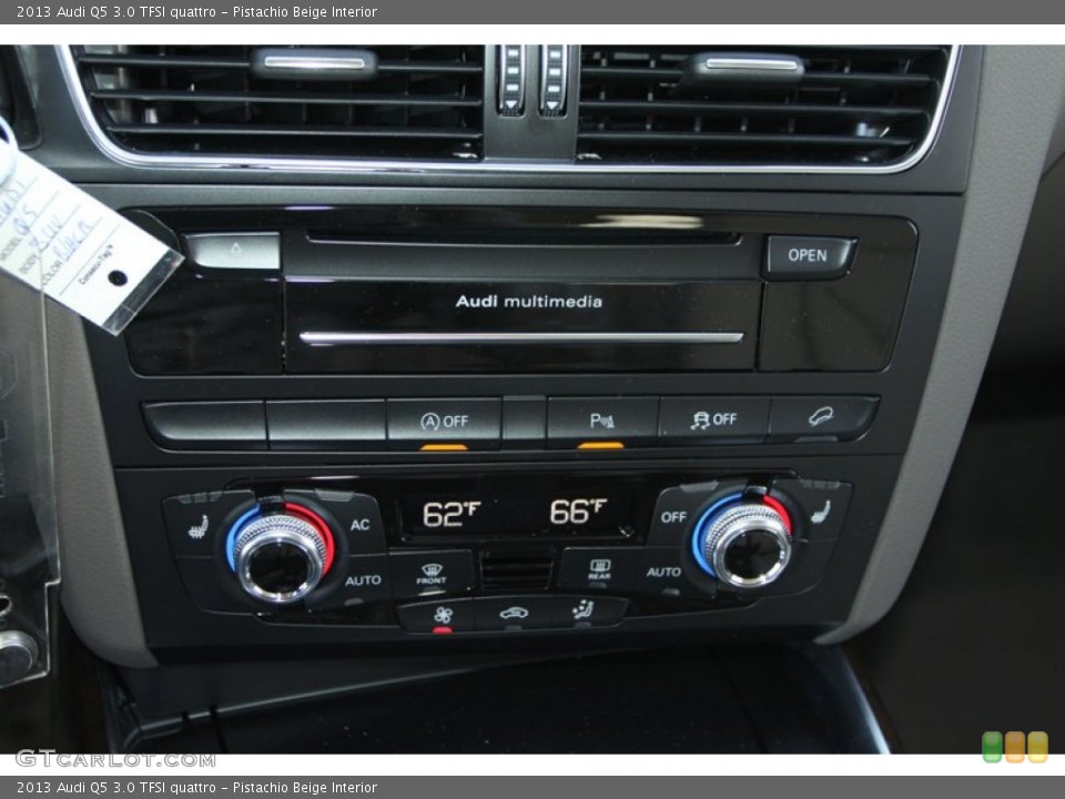 Pistachio Beige Interior Controls for the 2013 Audi Q5 3.0 TFSI quattro #77404752