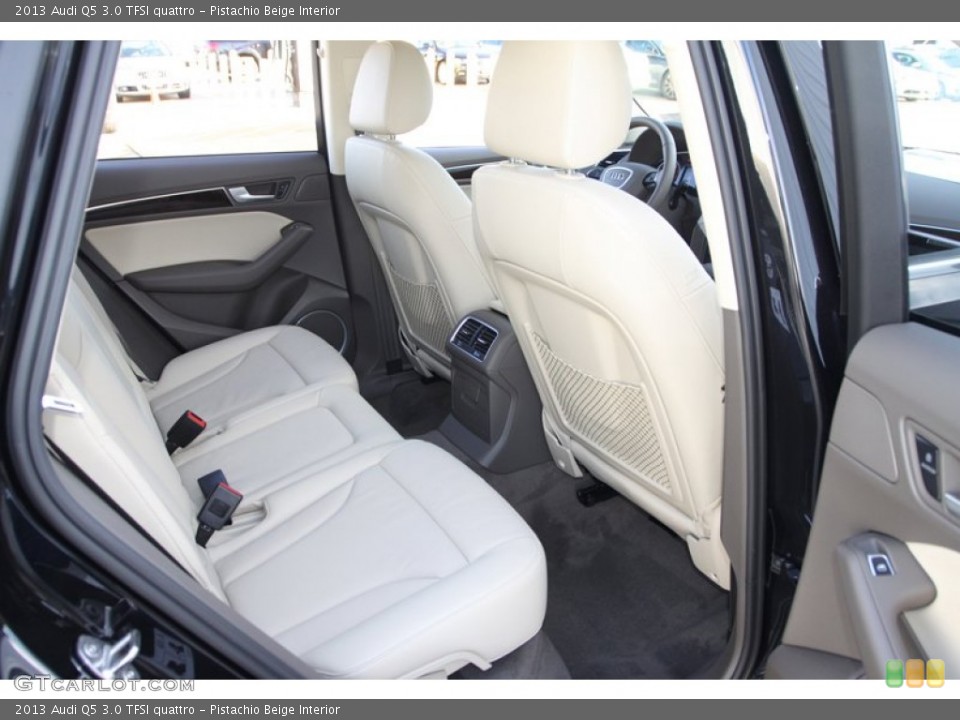 Pistachio Beige Interior Rear Seat for the 2013 Audi Q5 3.0 TFSI quattro #77404826