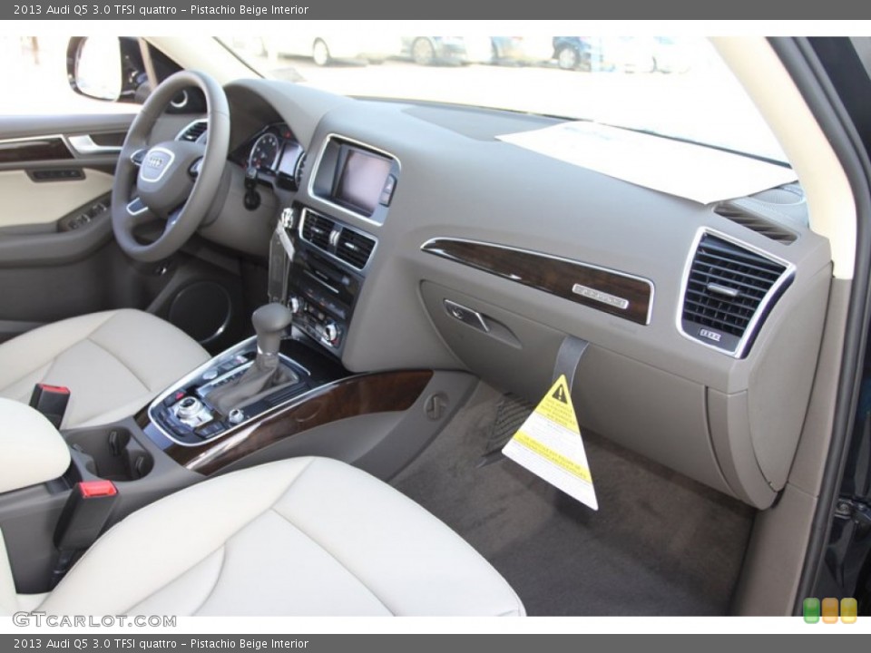 Pistachio Beige Interior Dashboard for the 2013 Audi Q5 3.0 TFSI quattro #77404896